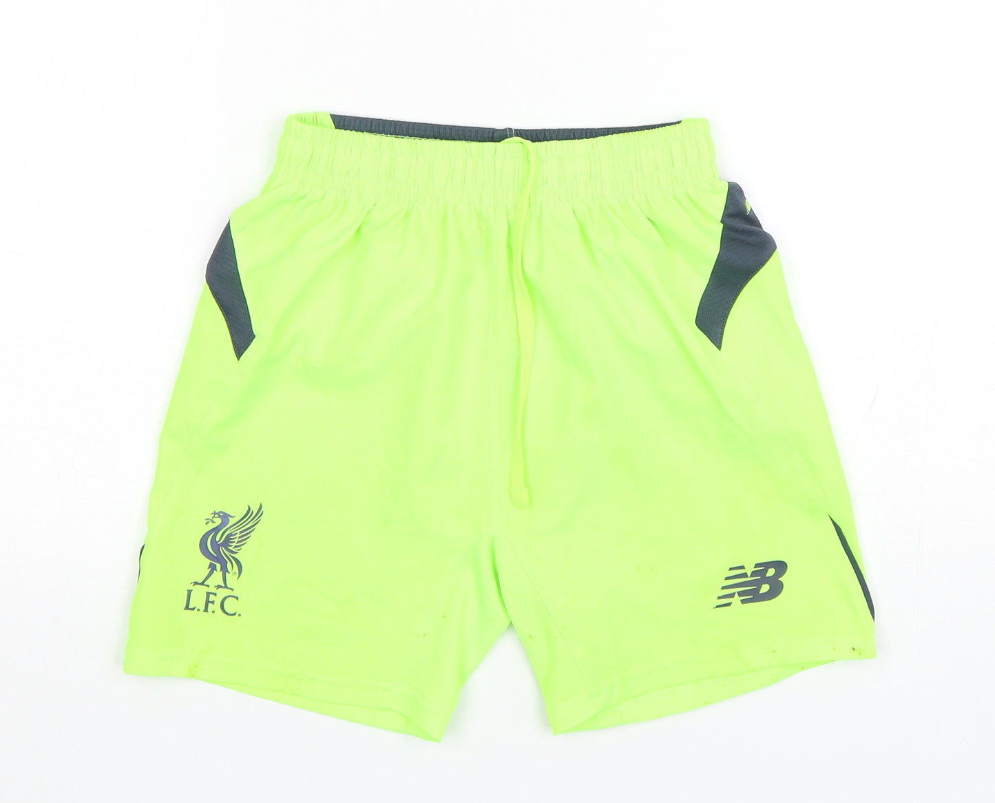 New Balance  Boys Green  Polyester Sweat Shorts Size 9 Years  Regular  - Liverpool FC