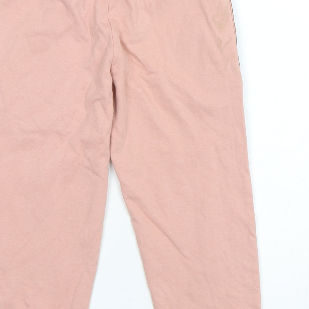 Skechers Girls Pink  Cotton Sweatpants Trousers Size 6-7 Years  Regular