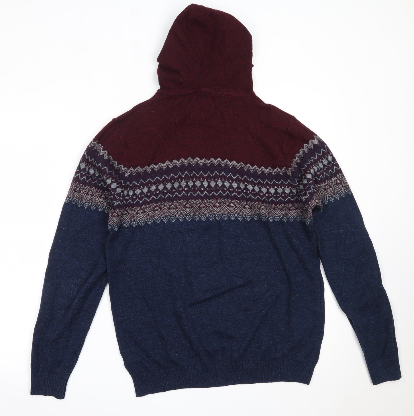 NEXT Mens Blue  Cotton Pullover Hoodie Size M