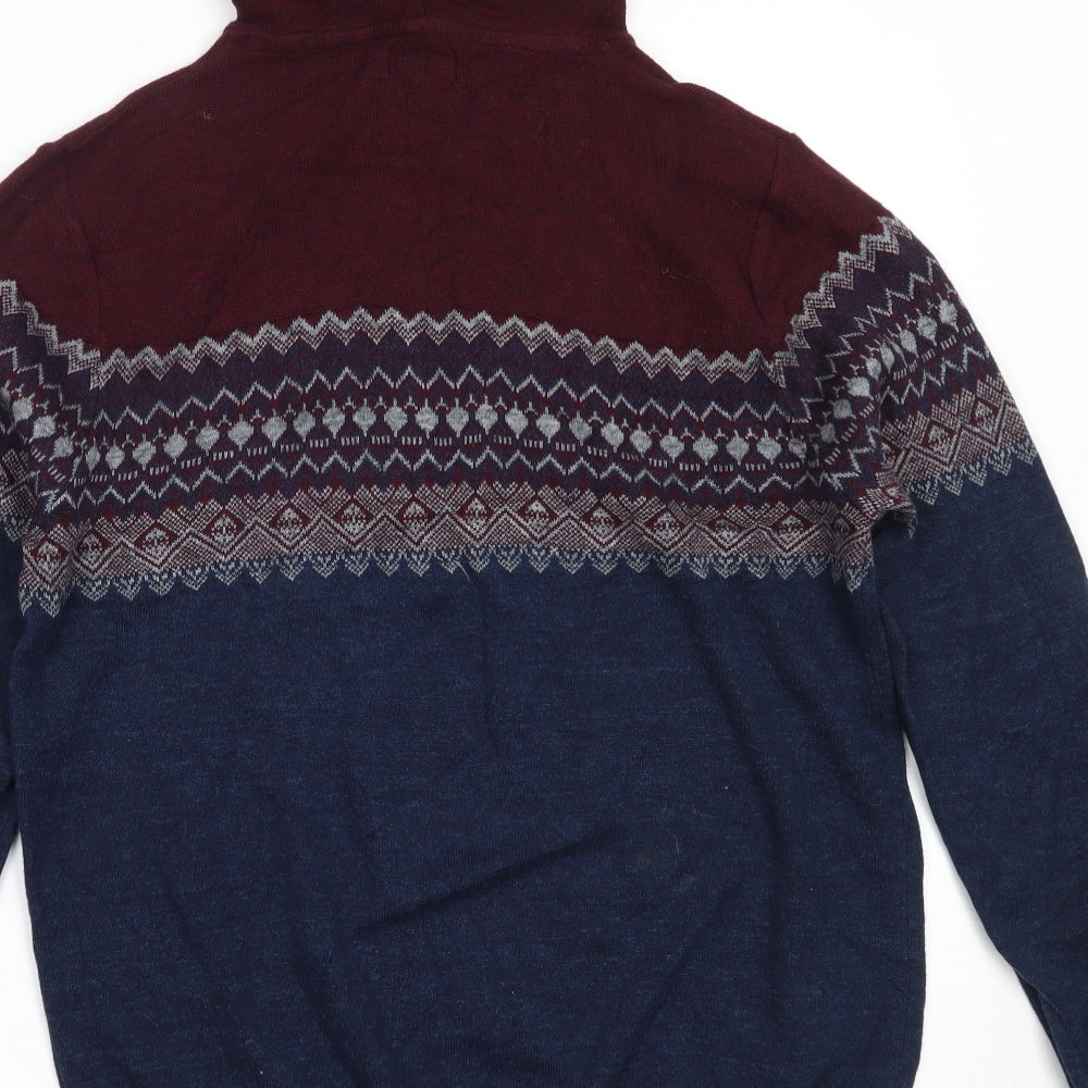 NEXT Mens Blue  Cotton Pullover Hoodie Size M