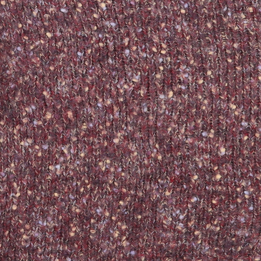 Marks and Spencer Womens Purple Round Neck  Acrylic Pullover Jumper Size 14