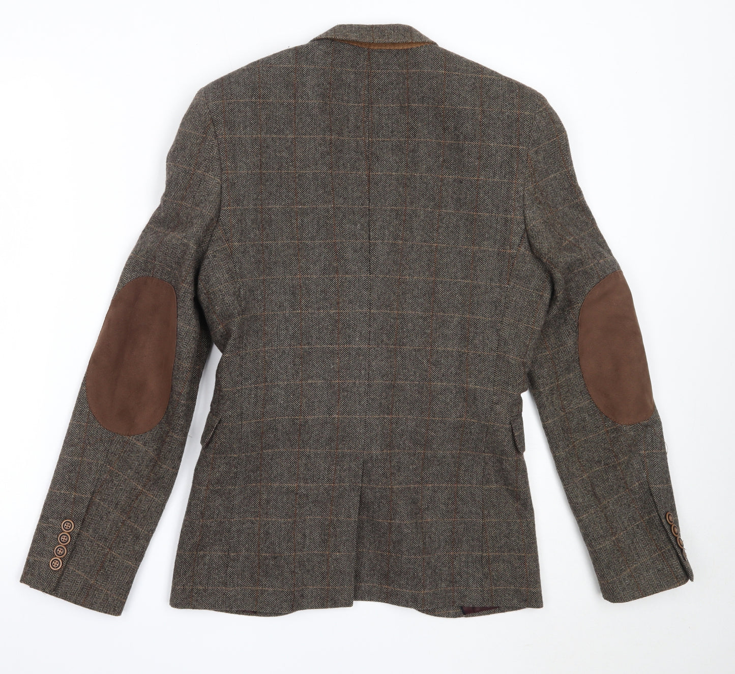 Cedar Wood State Mens Brown  Wool Jacket Blazer Size XS