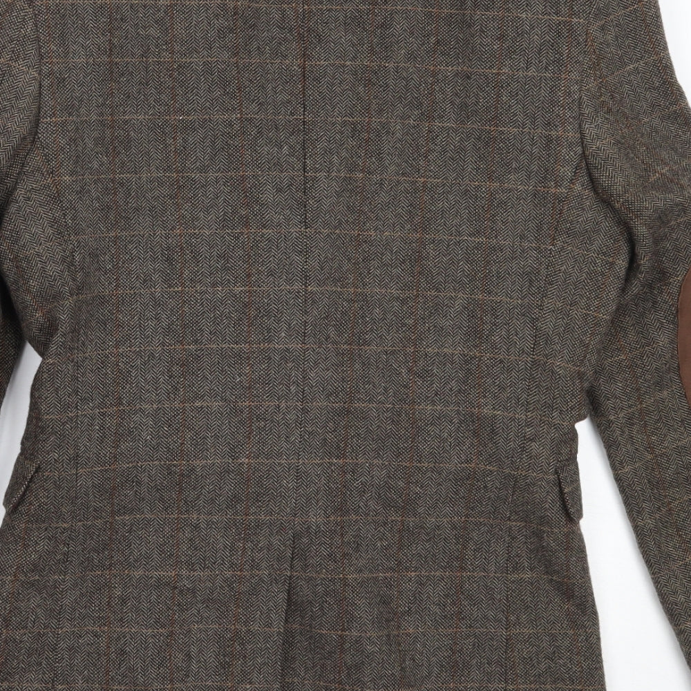 Cedar Wood State Mens Brown  Wool Jacket Blazer Size XS