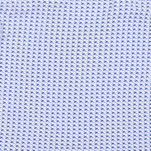 Street One Womens Blue Geometric Viscose Basic T-Shirt Size 14 V-Neck