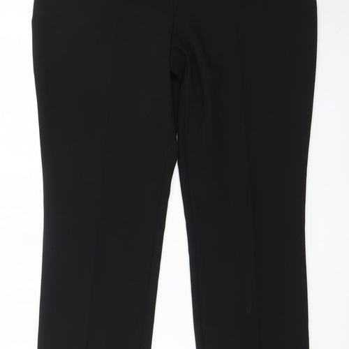 Dunnes Stores Womens Black  Polyester Trousers  Size 12 L29 in Regular