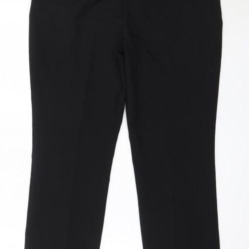 Dunnes Stores Womens Black  Polyester Trousers  Size 12 L29 in Regular
