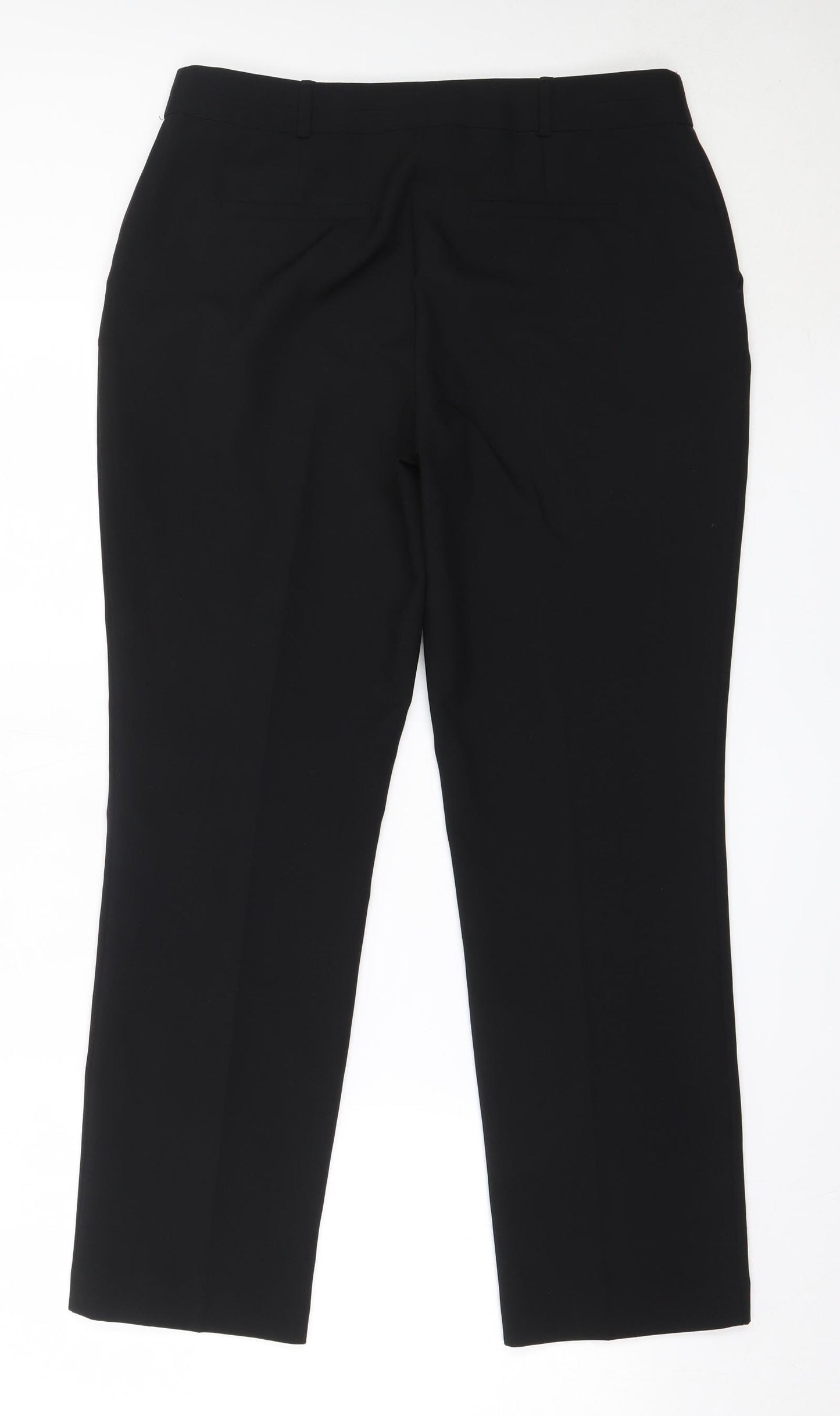 Dunnes Stores Womens Black  Polyester Trousers  Size 12 L29 in Regular