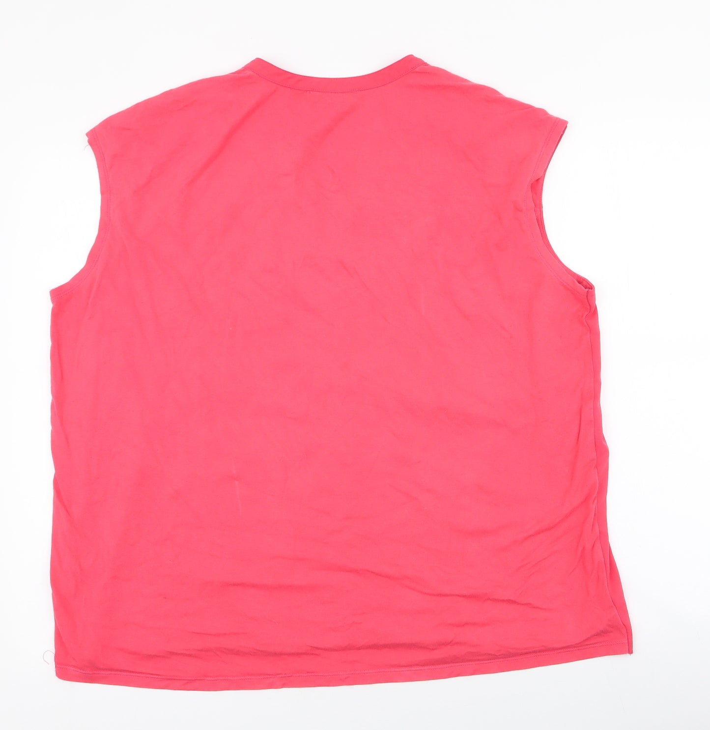 Gallery Womens Pink  Polyester Jersey Blouse Size XL V-Neck