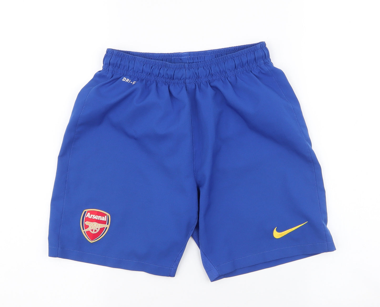 Nike Boys Blue  100% Polyester Bermuda Shorts Size 10-11 Years  Regular Drawstring - Arsenal
