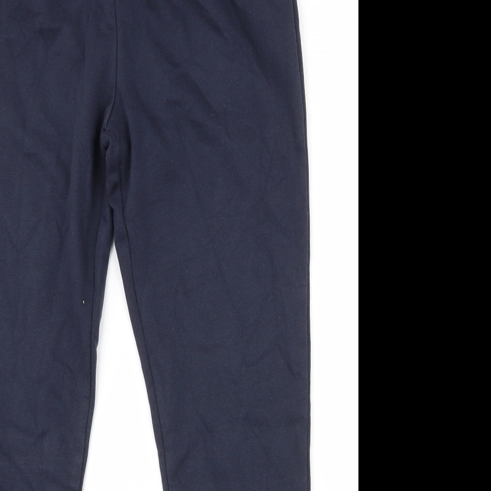 TU Boys Blue  Cotton Jogger Trousers Size 15 Years  Regular Drawstring