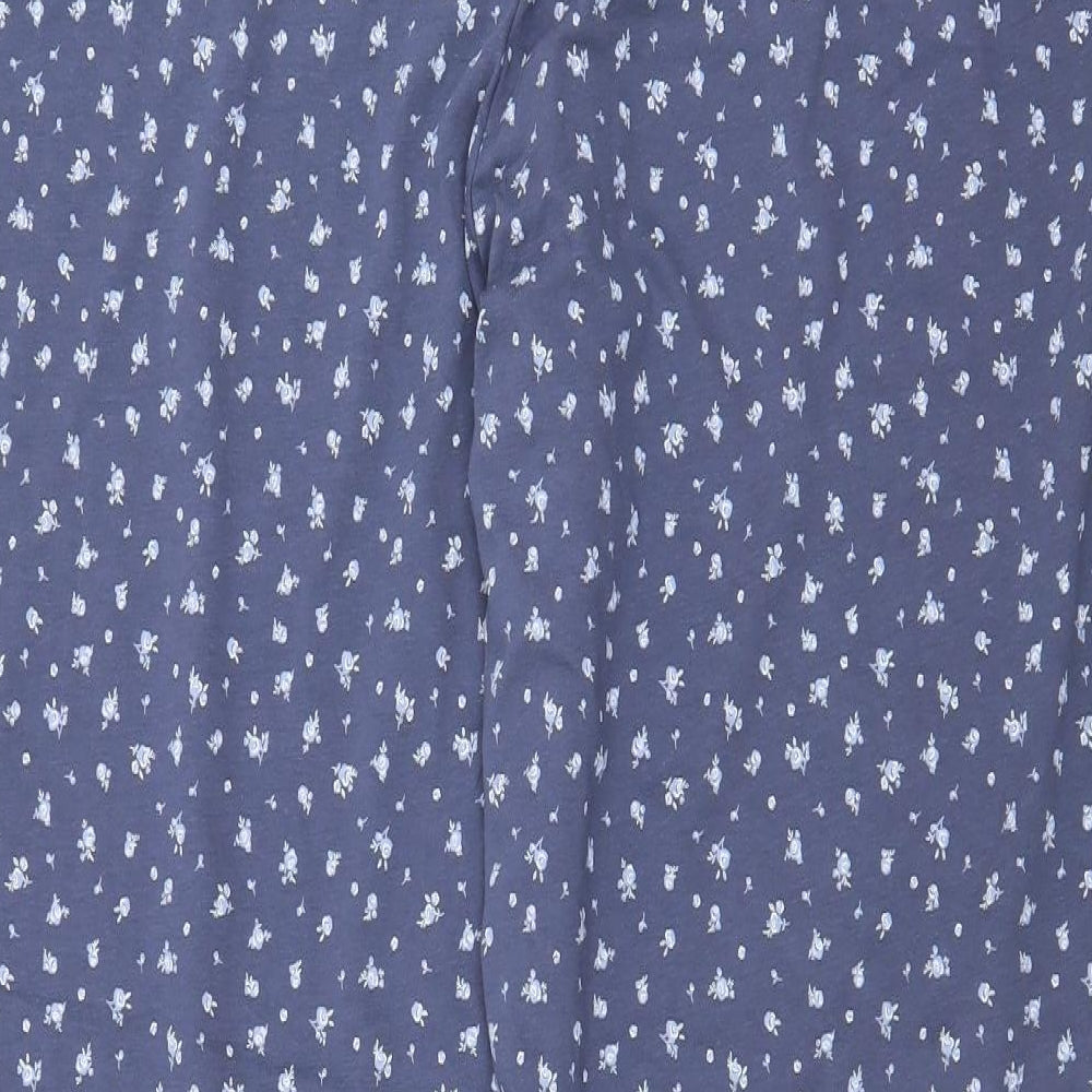 TU Womens Blue Floral 100% Cotton  Pyjama Pants Size 18