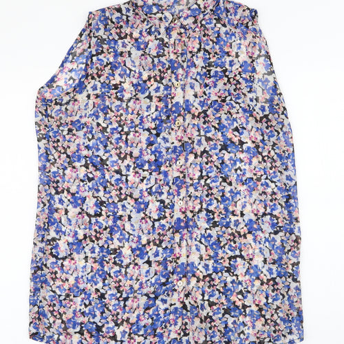 Atmosphere Womens Multicoloured Floral Polyester Basic Blouse Size 10 Collared
