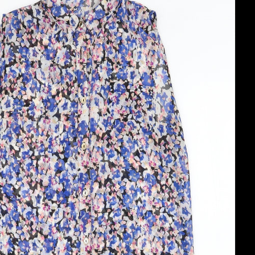 Atmosphere Womens Multicoloured Floral Polyester Basic Blouse Size 10 Collared