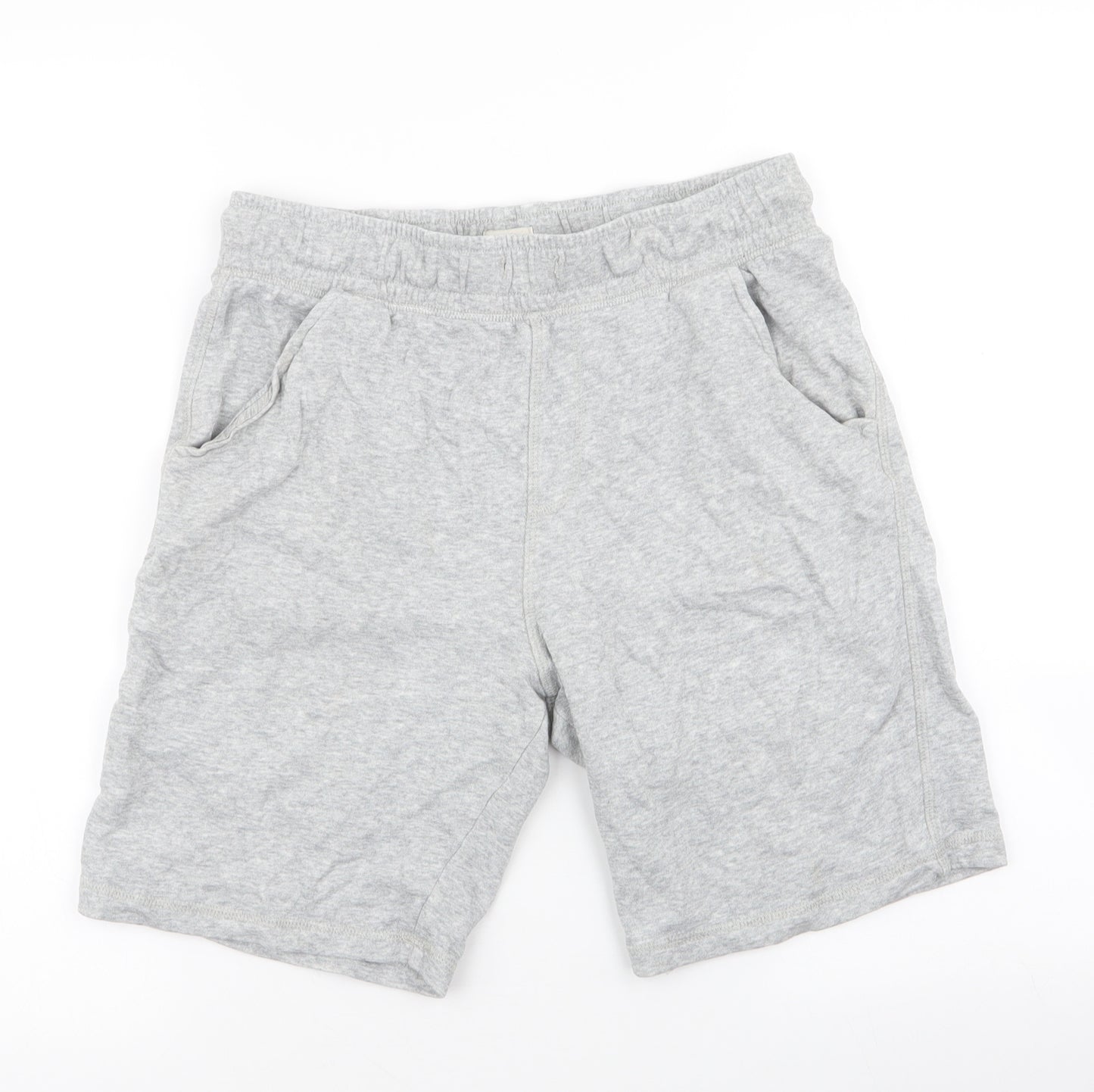 F&F Boys Grey  Cotton Sweat Shorts Size 13-14 Years  Regular Drawstring