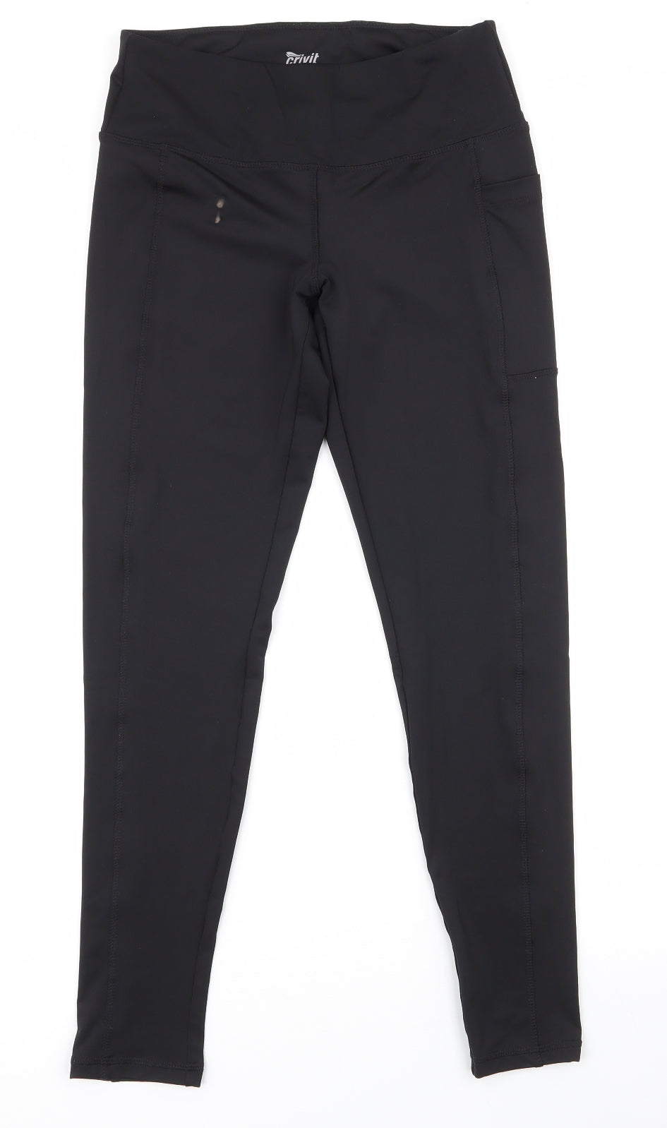 Crivit Womens Black  Polyester  Leggings Size S L27.5 in Regular Pullover