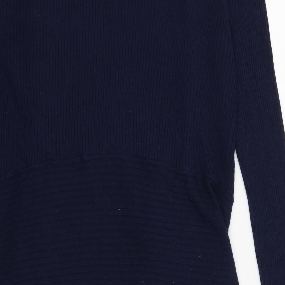 Marks and Spencer Womens Blue V-Neck  Polyamide Cardigan Jumper Size 20