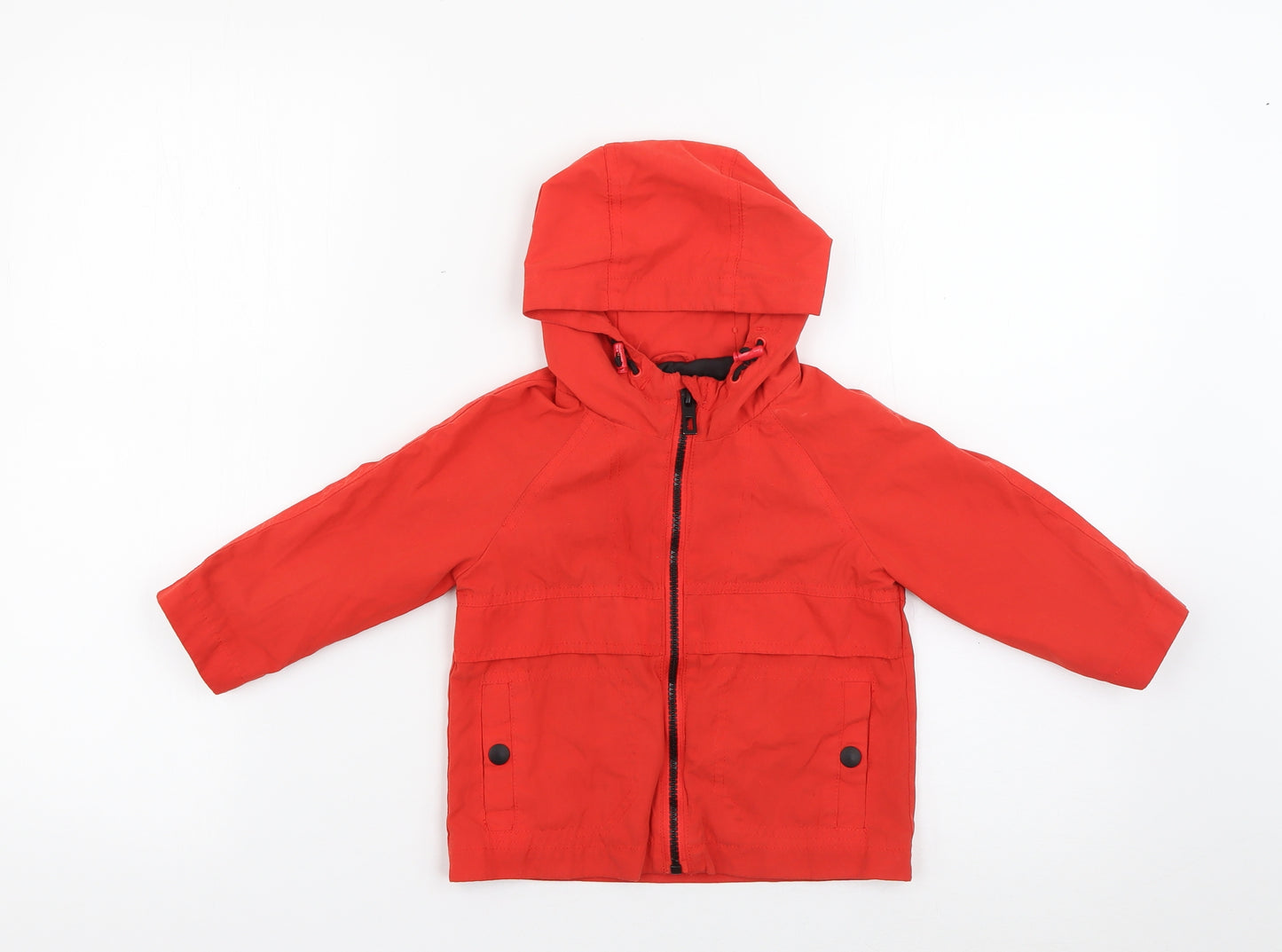 George Boys Red   Rain Coat Coat Size 12-18 Months   Zip
