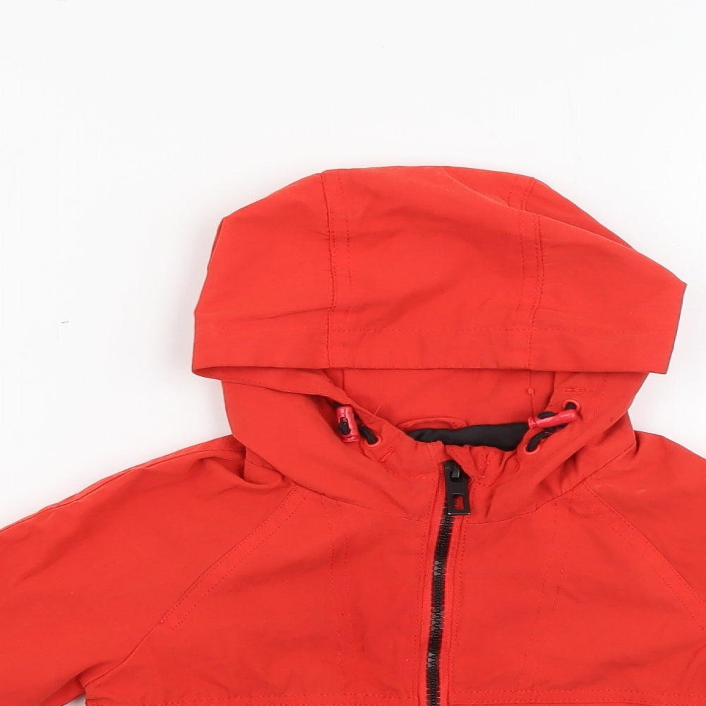 George Boys Red   Rain Coat Coat Size 12-18 Months   Zip
