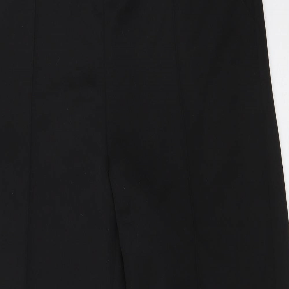 Bonmarché Womens Black  Polyester Trousers  Size 14 L26.5 in Regular