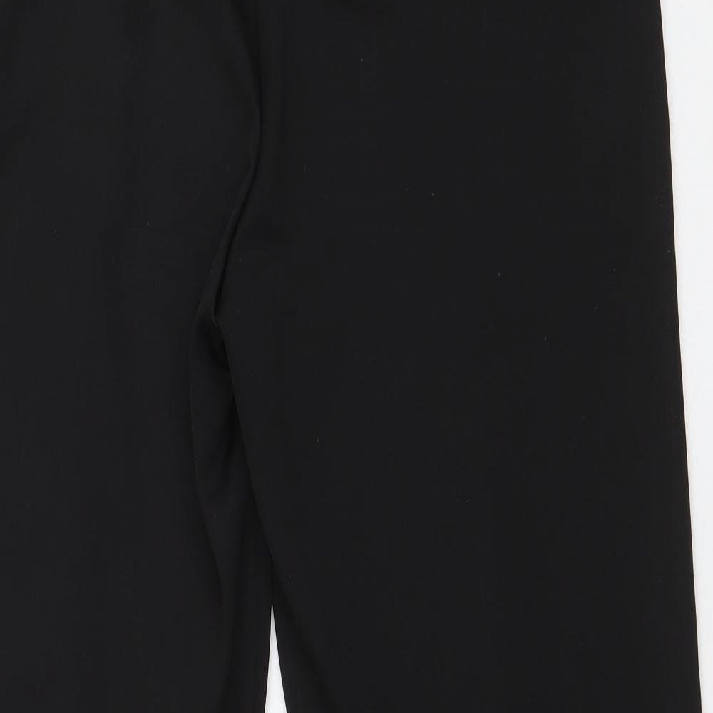 Bonmarché Womens Black  Polyester Trousers  Size 14 L26.5 in Regular
