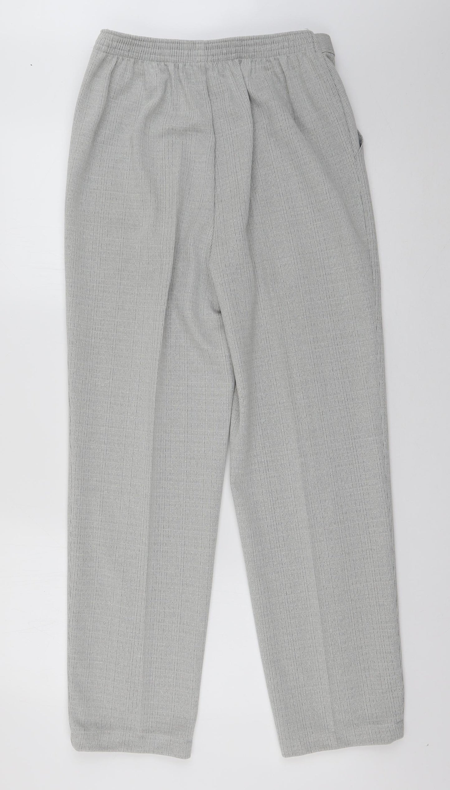 St Michael Womens Grey  Polyester Trousers  Size 12 L28 in Regular