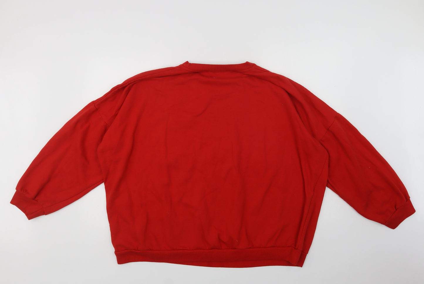 Pep & Co Womens Red  Cotton Pullover Sweatshirt Size XL   - Michigan