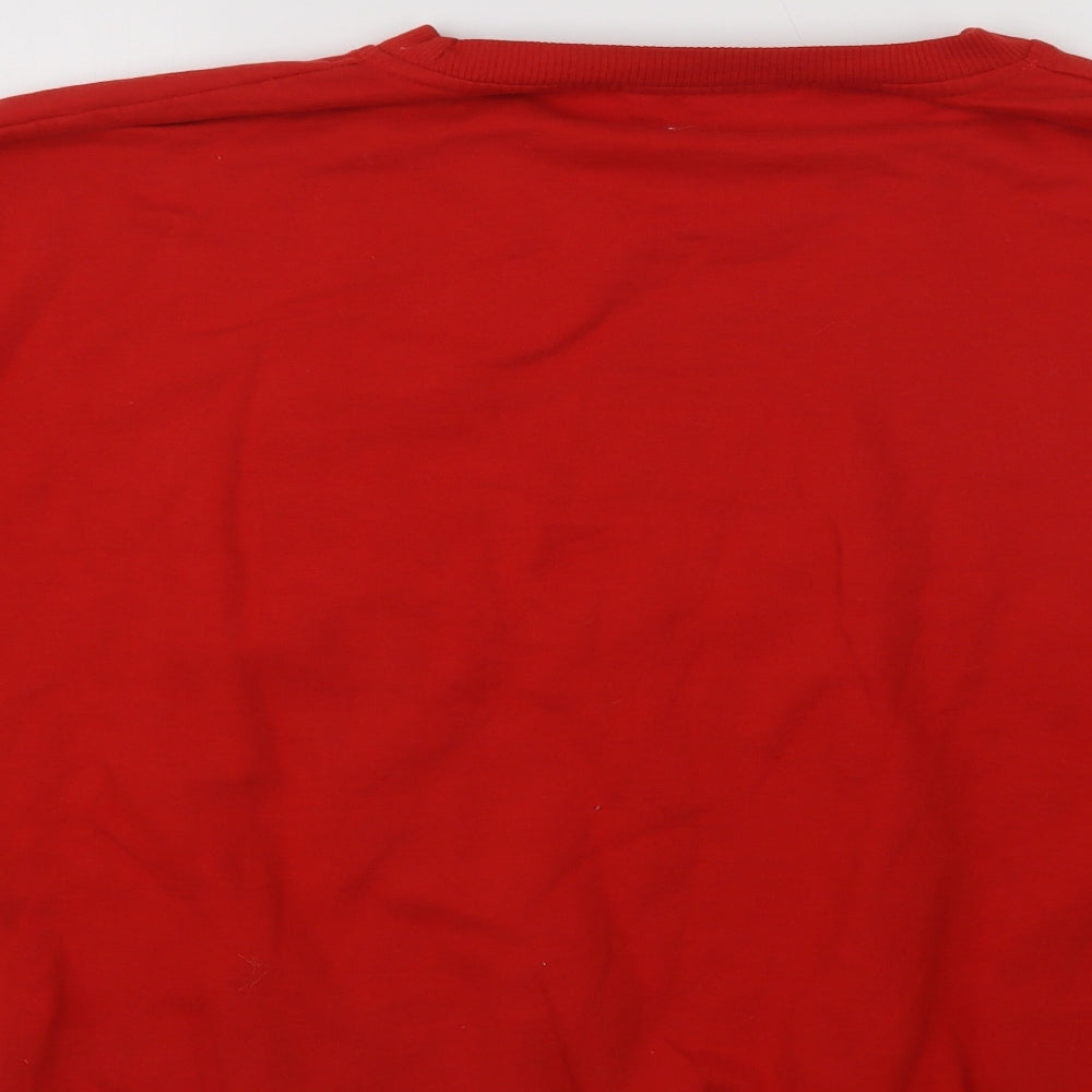 Pep & Co Womens Red  Cotton Pullover Sweatshirt Size XL   - Michigan