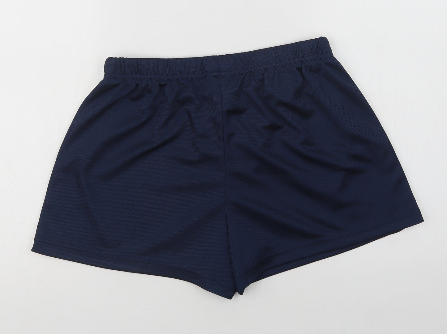 Reebok Womens Blue  Polyester Skimmer Shorts Size 14 L3 in Regular Drawstring