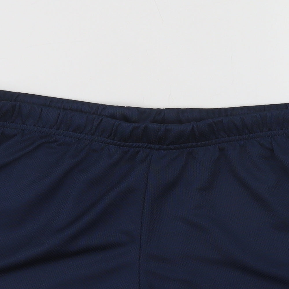 Reebok Womens Blue  Polyester Skimmer Shorts Size 14 L3 in Regular Drawstring