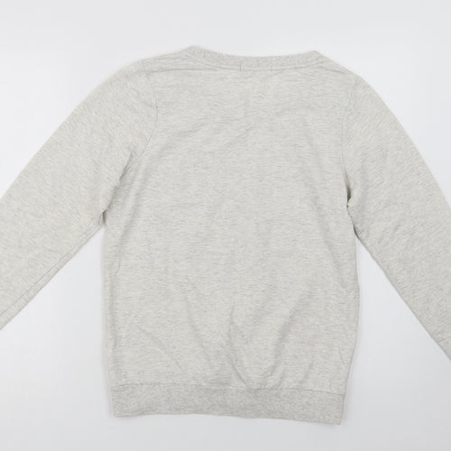 George Womens Grey  Cotton Pullover Sweatshirt Size 10