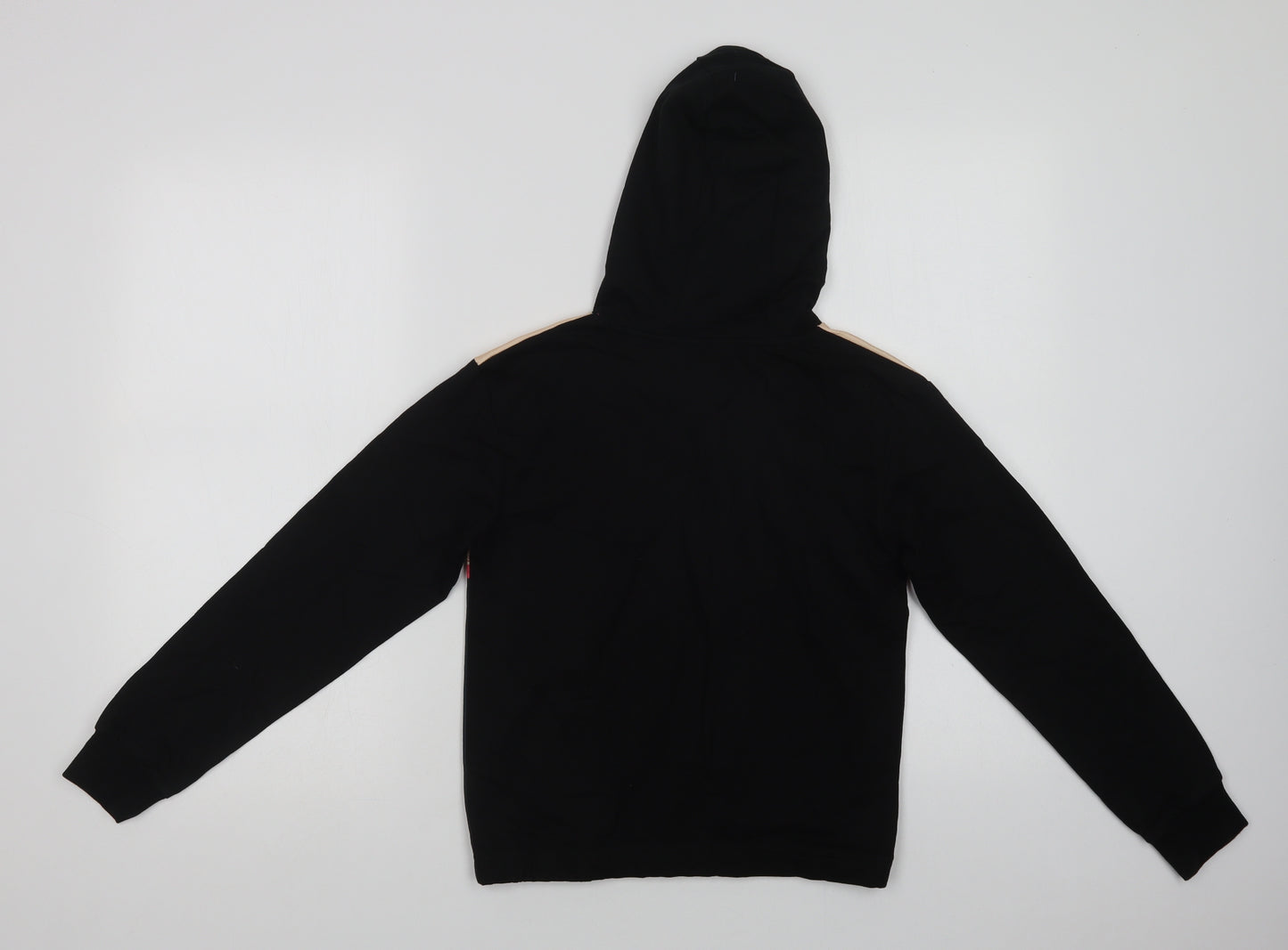Studio Girls Black Animal Print Polyester Pullover Hoodie Size 12-13 Years