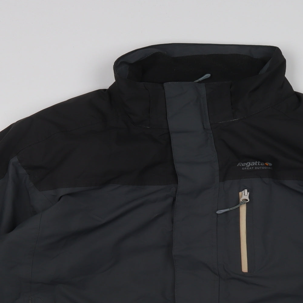 Regatta Mens Grey   Windbreaker Jacket Size XL  Zip