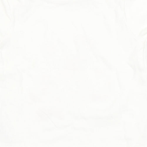 George Girls White  100% Cotton Basic T-Shirt Size Newborn Round Neck  - Bambi, Disney