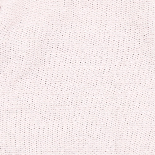 Dunnes Stores Girls Pink Round Neck  Polyester Pullover Jumper Size 7 Years   - Unicorn