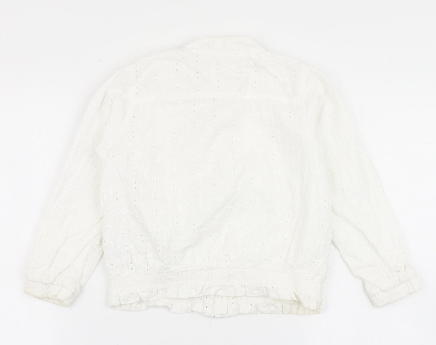 NEXT Girls White   Jacket  Size 3-4 Years  Zip