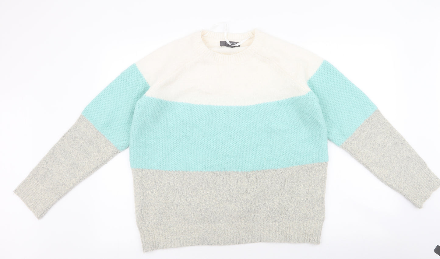 Primark Womens Multicoloured Round Neck  Acrylic Pullover Jumper Size L