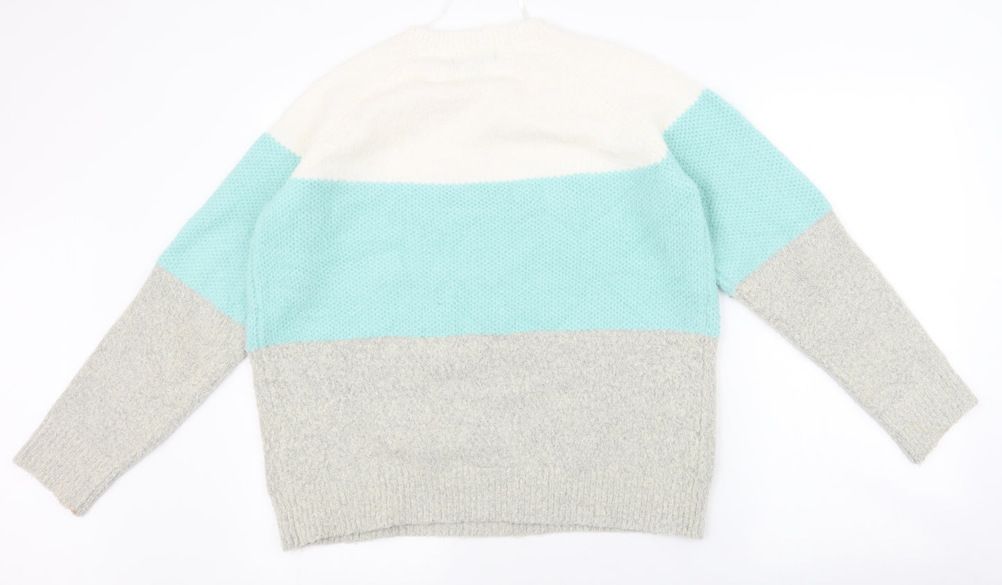 Primark Womens Multicoloured Round Neck  Acrylic Pullover Jumper Size L