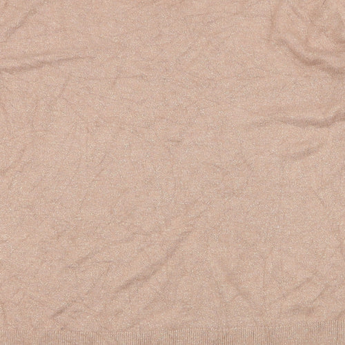 H&M Womens Brown Round Neck  Viscose Pullover Jumper Size L