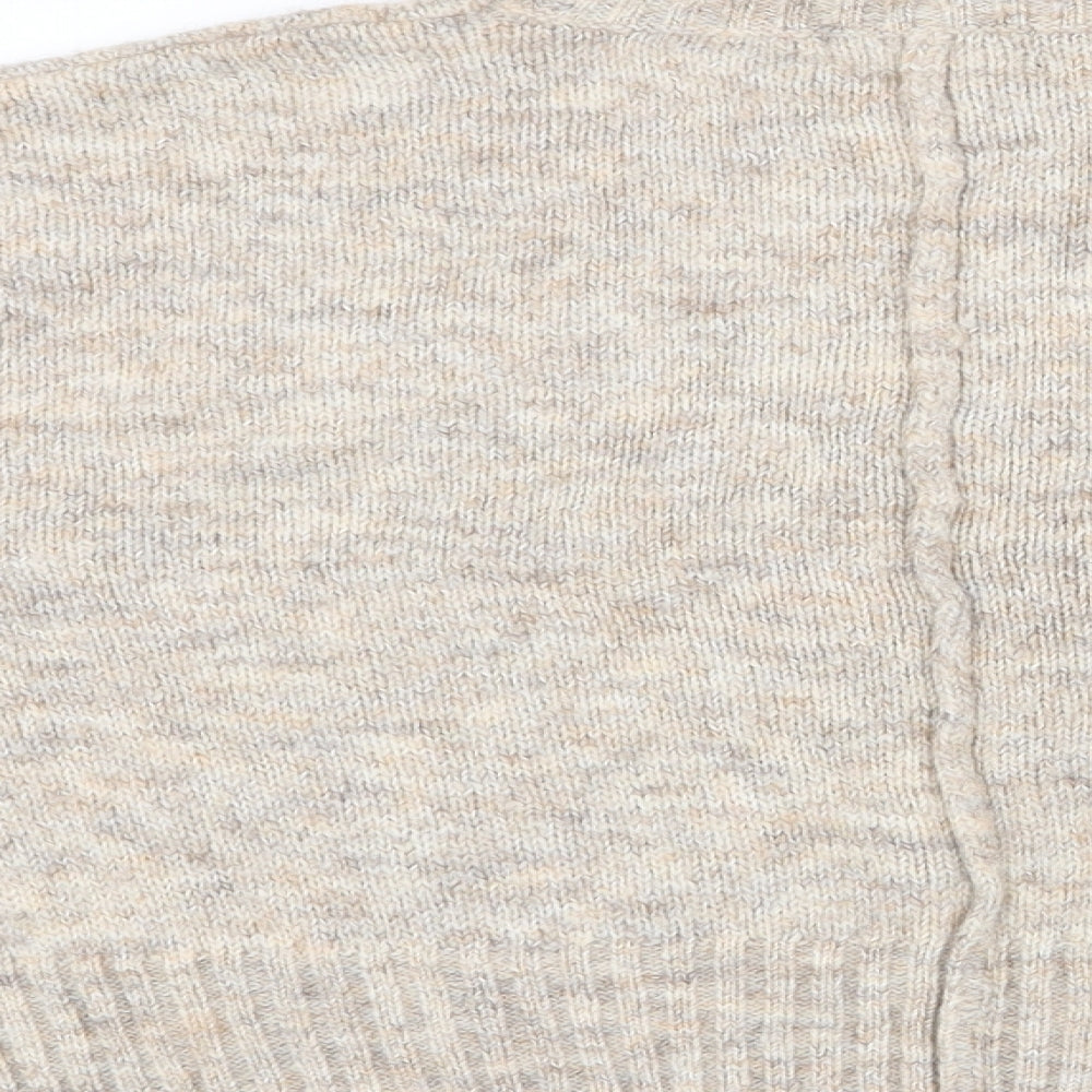 New Look Womens Beige Roll Neck  Polyester Pullover Jumper Size S   - Cropped Jumper