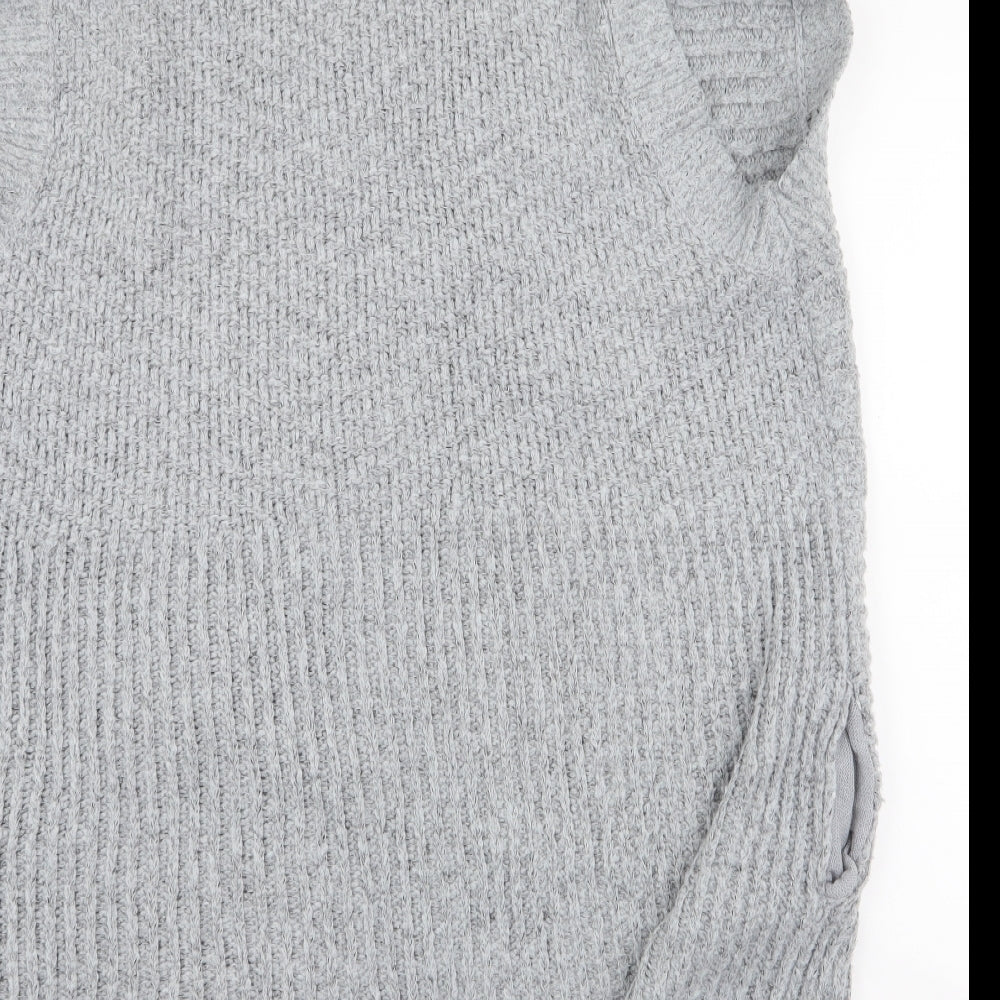 Atmosphere Womens Grey Collared  Acrylic Cardigan Jumper Size L