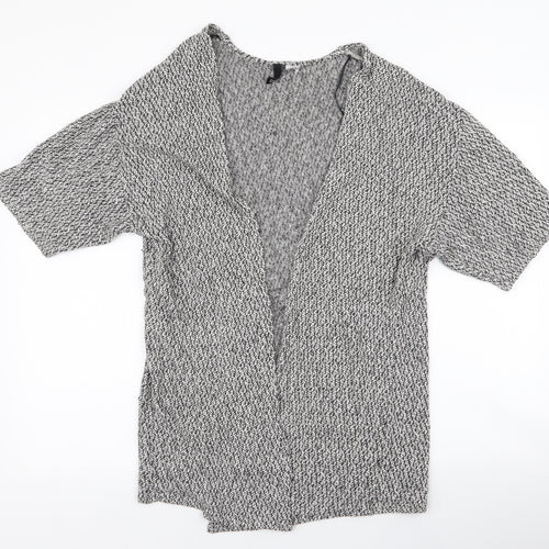 Divided by H&M Womens Grey Round Neck  Cotton Cardigan Jumper Size 6