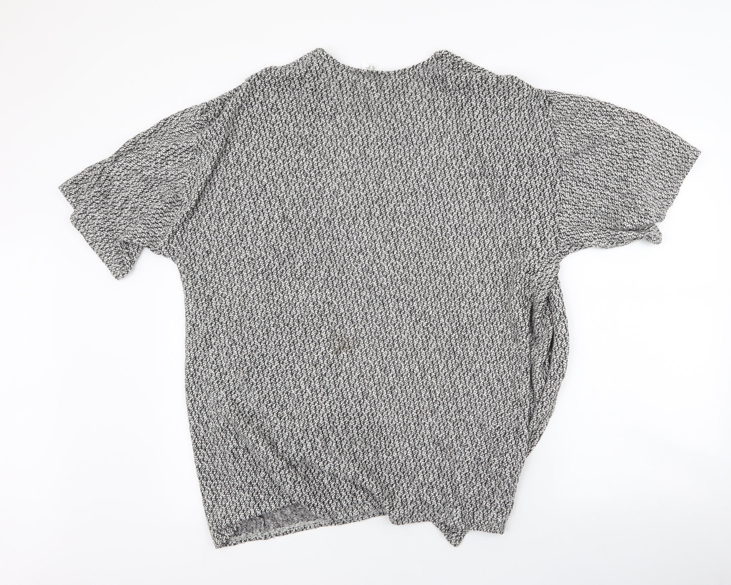 Divided by H&M Womens Grey Round Neck  Cotton Cardigan Jumper Size 6