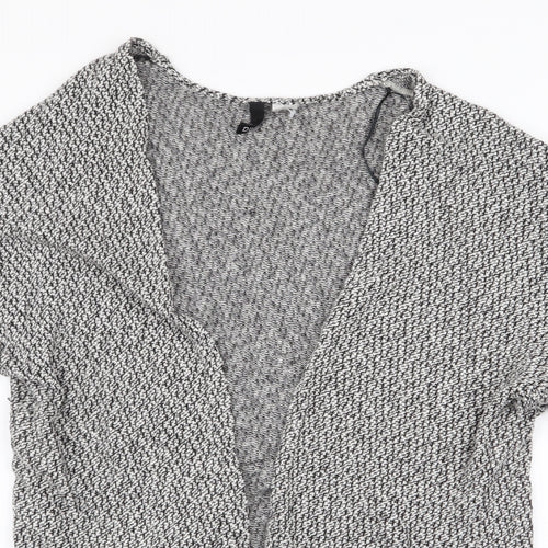 Divided by H&M Womens Grey Round Neck  Cotton Cardigan Jumper Size 6