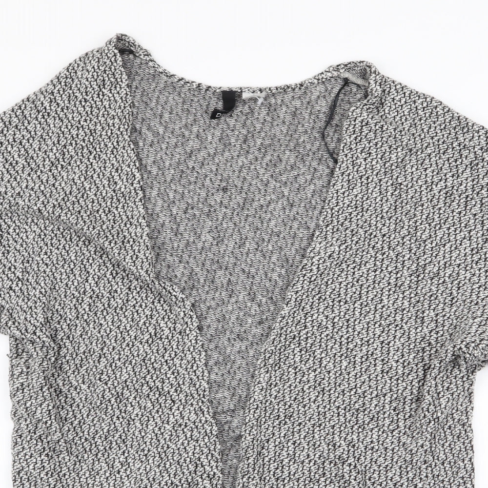 Divided by H&M Womens Grey Round Neck  Cotton Cardigan Jumper Size 6