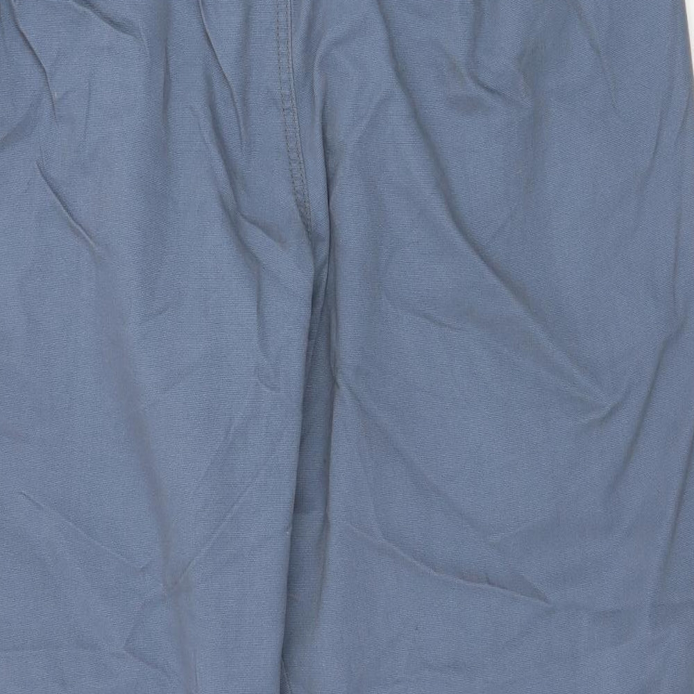 George Womens Blue  Cotton Jogger Trousers Size 18 L27 in Regular Drawstring