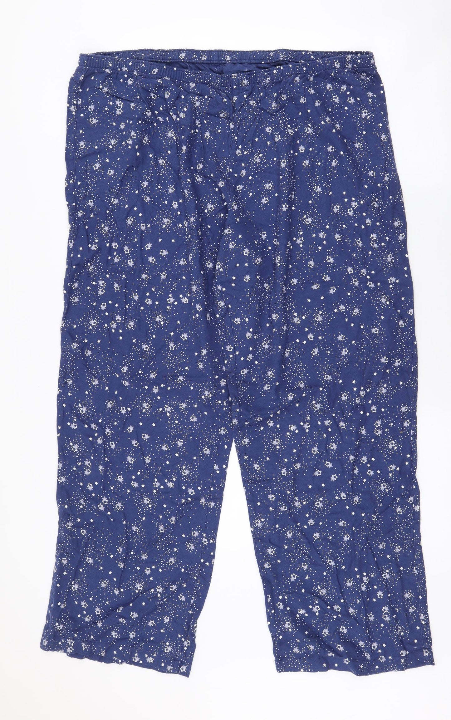 TU Womens Blue Polka Dot 100% Cotton  Pyjama Pants Size 20
