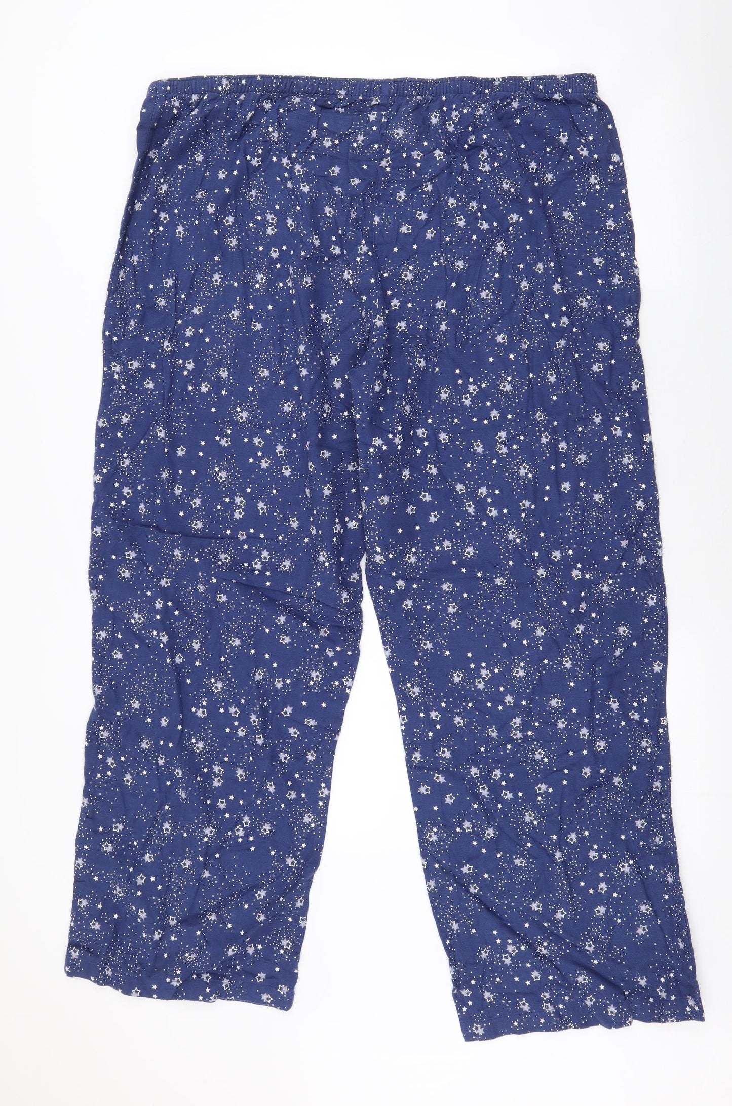 TU Womens Blue Polka Dot 100% Cotton  Pyjama Pants Size 20