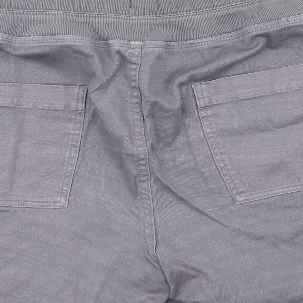 Very Womens Grey  Cotton Cargo Shorts Size 20  Regular Drawstring