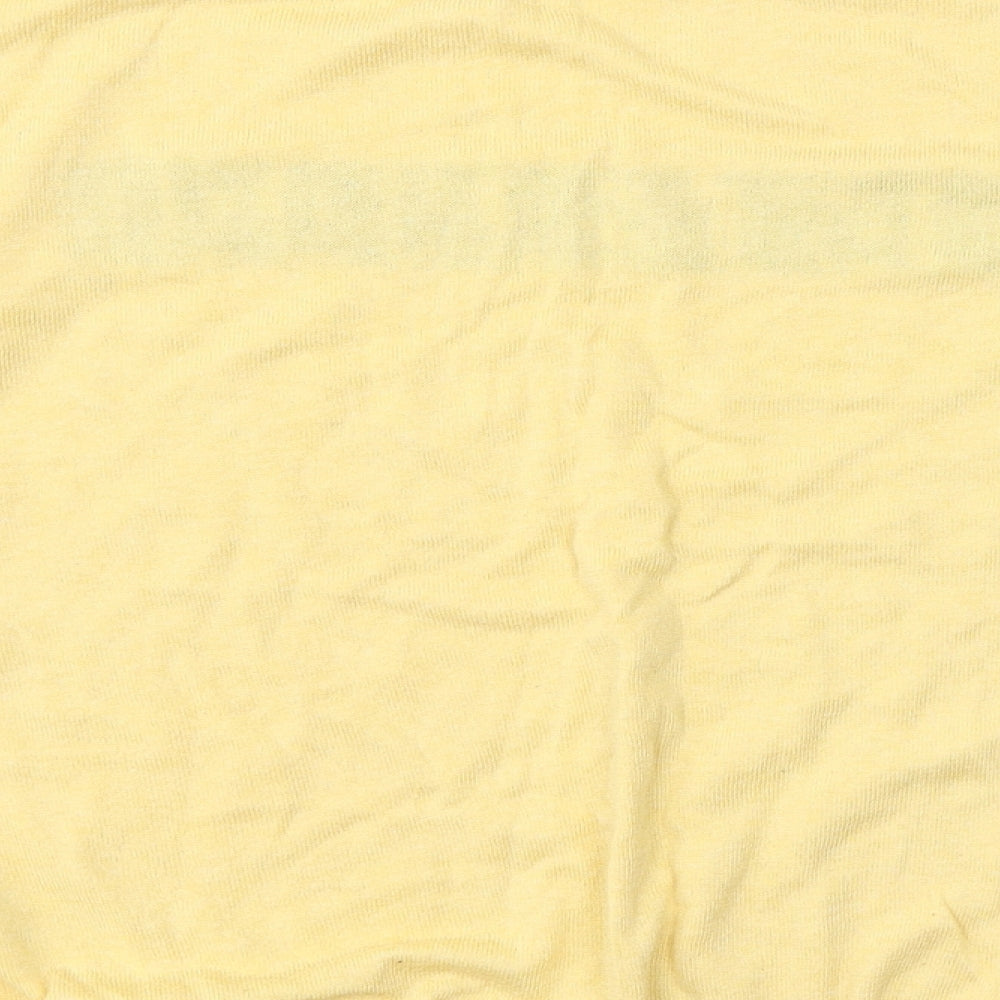 New Look Womens Yellow Round Neck  Cotton Pullover Jumper Size 18   - Sisterhood