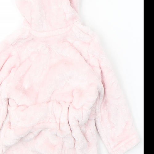 George Girls Pink Solid Polyester Kimono Robe Size 3-6 Months   - TEDDY